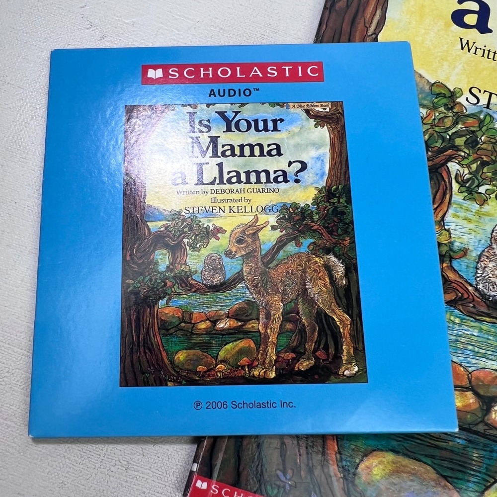 Is Your Mama a Llama? Scholastic Book and Audio CD Set Steven Kellogg 927468 - Picture 2 of 5